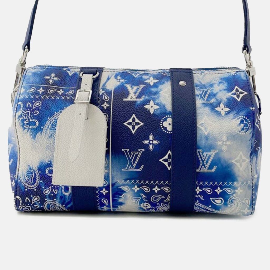 Louis Vuitton Monogram Bandana City Keepall Coated Canvas Duffel Bag Louis Vuitton Monogram Bandana City Keepall Coated Canvas Duffel Bag