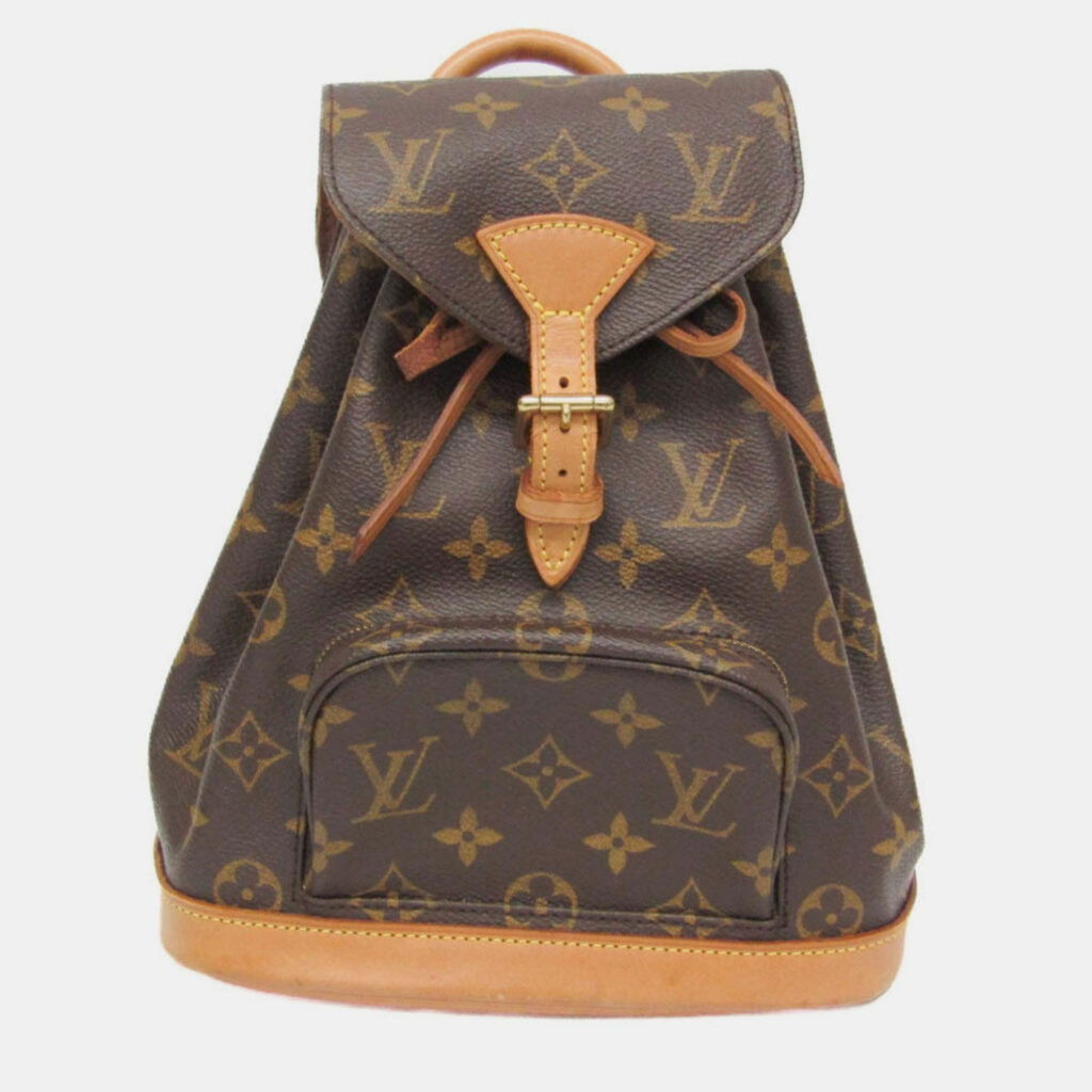 Louis Vuitton Monsuri Mini Brown Monogram Canvas Backpack Louis Vuitton Monsuri Mini Brown Monogram Canvas Backpack