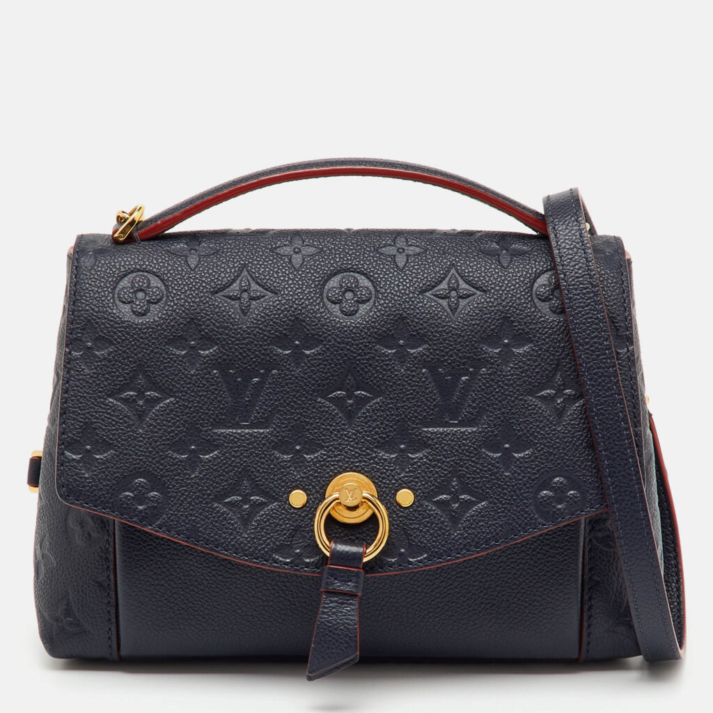 Louis Vuitton Bleu Infini Monogram Empreinte Leather BB Blanche Bag Louis Vuitton Bleu Infini Monogram Empreinte Leather BB Blanche Bag
