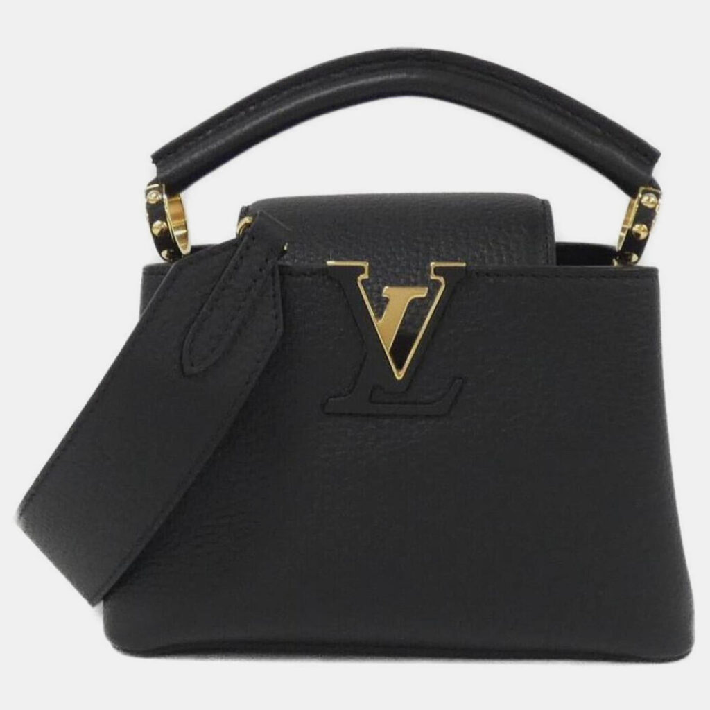 Louis Vuitton Capucines Mini Taurillon Leather Top Handle Bag Louis Vuitton Capucines Mini Taurillon Leather Top Handle Bag