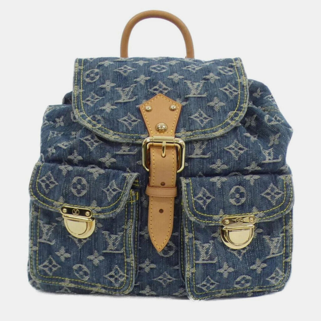 Louis Vuitton Monogram Sac A Dos GM Blue Denim Backpack Louis Vuitton Monogram Sac A Dos GM Blue Denim Backpack