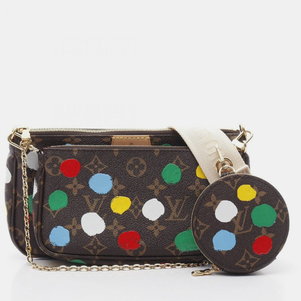 Louis Vuitton x YK Multi Pochette Accessoires Monogram Brown Multicolor Coated Canvas Leather Shoulder Bag Louis Vuitton x YK Multi Pochette Accessoires Monogram Brown Multicolor Coated Canvas Leather Shoulder Bag