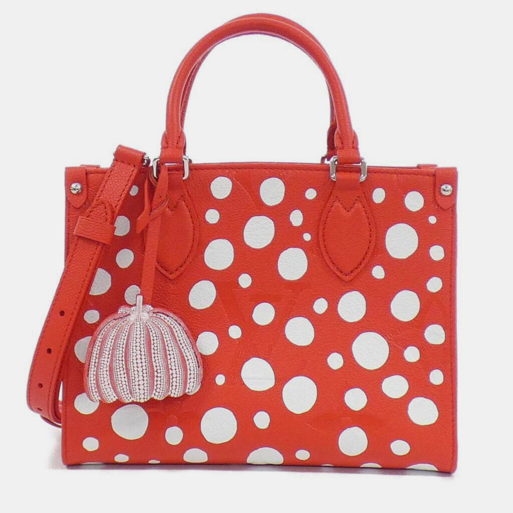Louis Vuitton LV x YK OnTheGo PM Monogram Empreinte Leather Tote Bag Louis Vuitton LV x YK OnTheGo PM Monogram Empreinte Leather Tote Bag