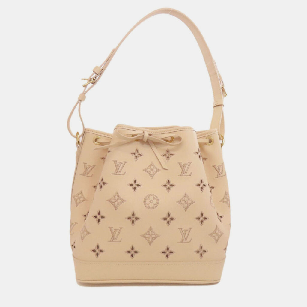 Louis Vuitton Petit Noe Broderie Anglaise Calfskin Leather Shoulder Bag