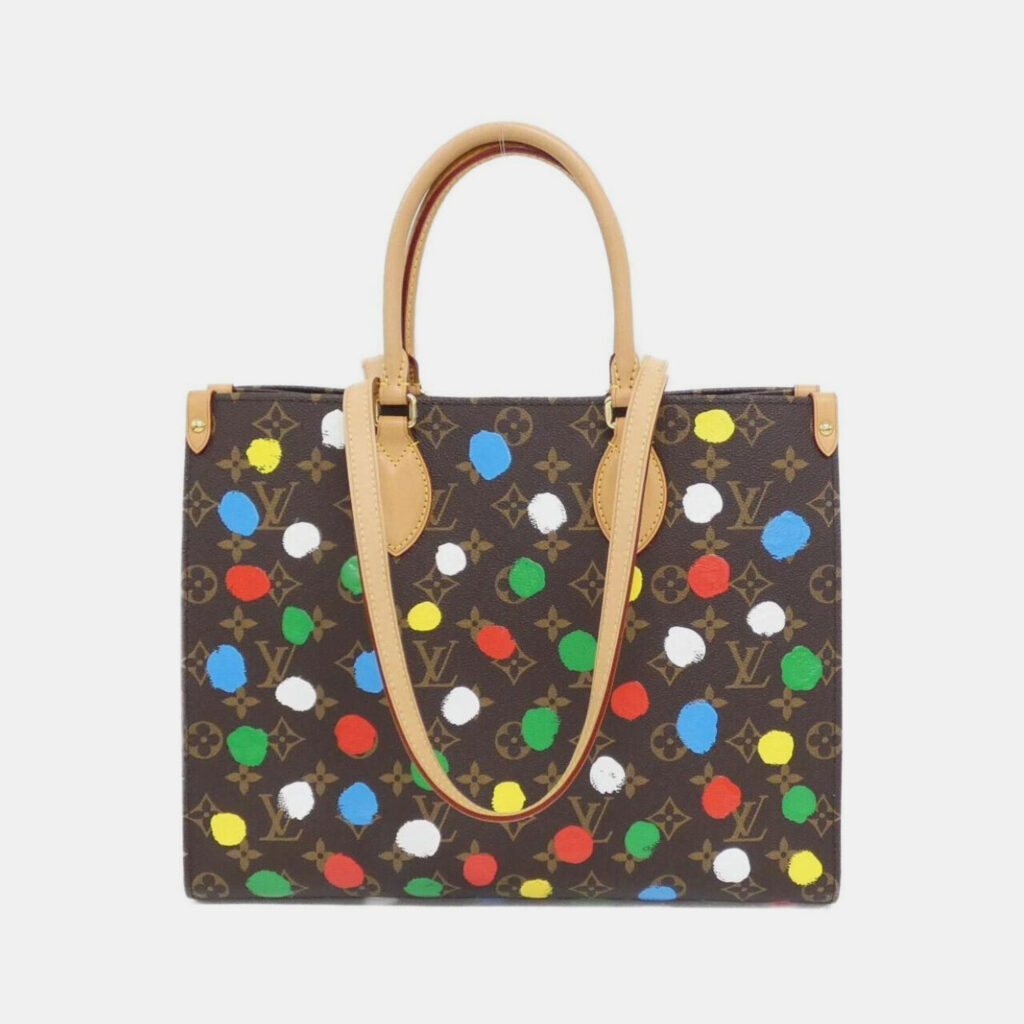 Louis Vuitton OnTheGo MM Brown Monogram Canvas Tote Bag Louis Vuitton OnTheGo MM Brown Monogram Canvas Tote Bag