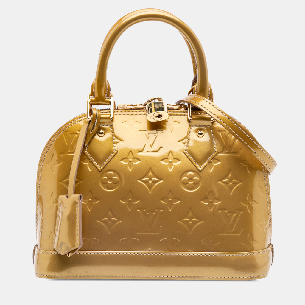Louis Vuitton Alma BB Monogram Vernis Leather Top Handle Bag