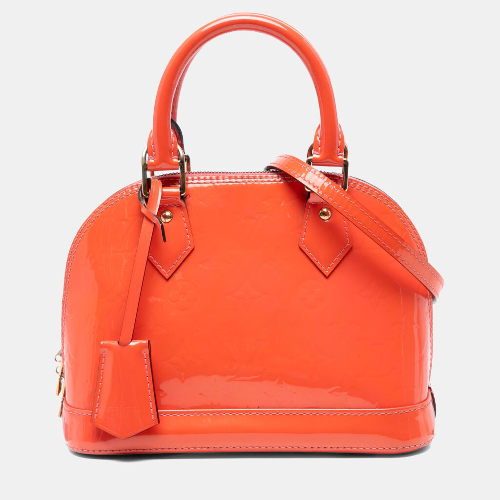 luxury-women-louis-vuitton-used-handbags-p1240495-001-1.jpg Louis Vuitton Alma BB Monogram Vernis Leather Top Handle Bag