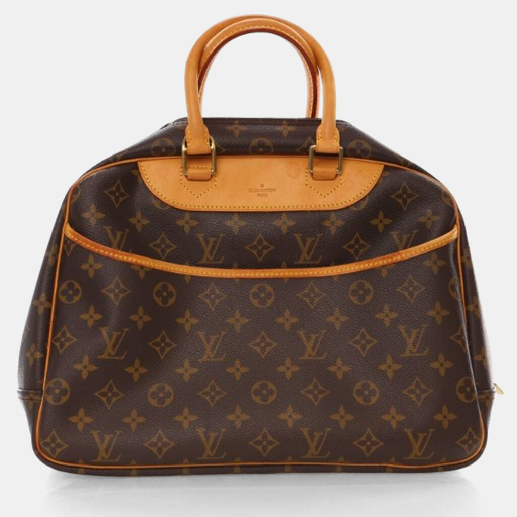 Louis Vuitton Monogram Deauville Brown Monogram Canvas Top Handle Bag