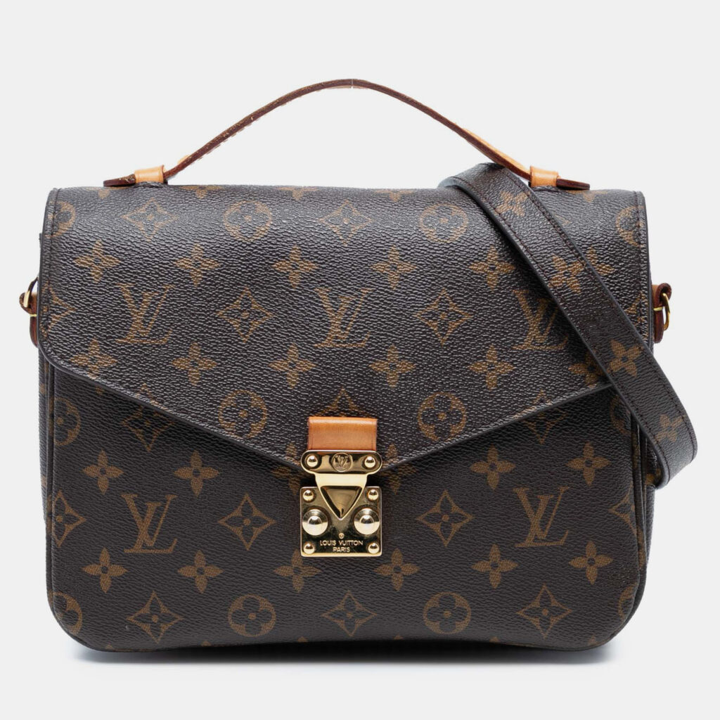 Louis Vuitton Pochette Metis Brown Monogram Canvas Crossbody Bag Louis Vuitton Pochette Metis Brown Monogram Canvas Crossbody Bag