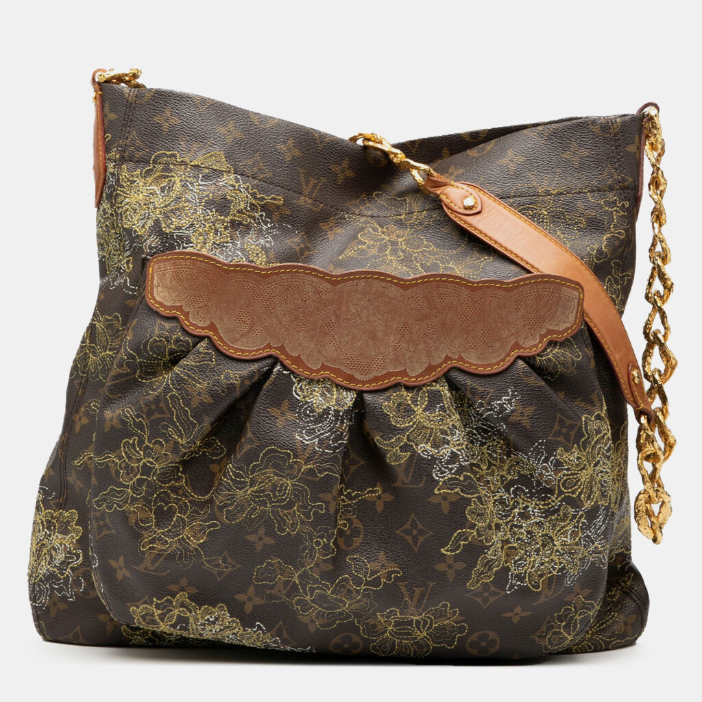 Louis Vuitton Monogram Dentelle Fersen Brown Monogram Canvas Tote Bag