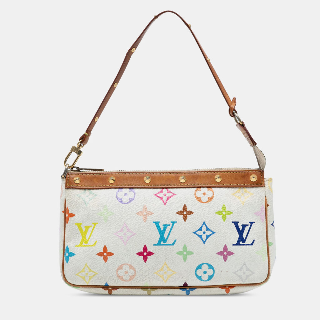 Louis Vuitton Pochette Accessoires Multicolor Monogram Canvas Shoulder Bag