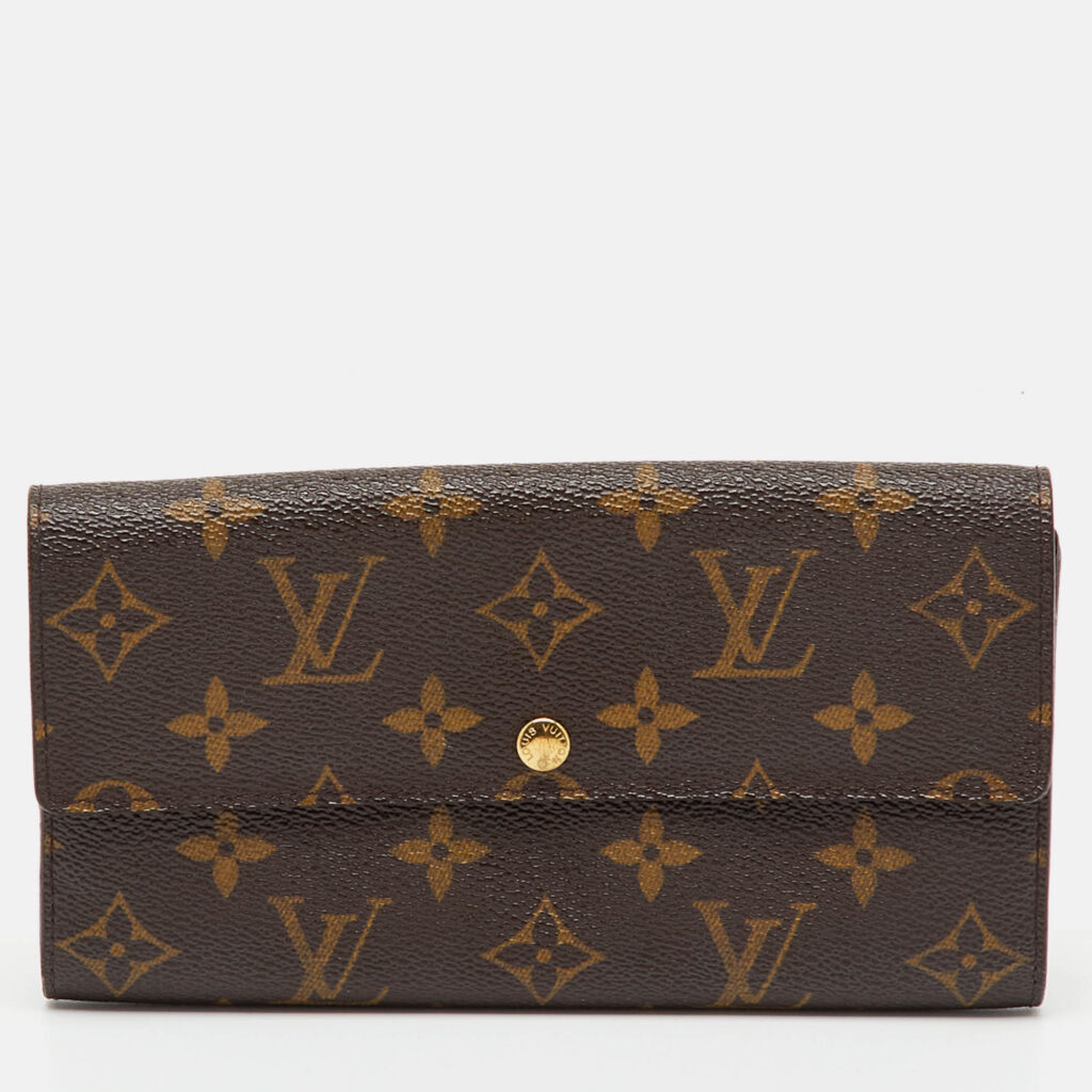Louis Vuitton Monogram Canvas Sarah Long Wallet Louis Vuitton Monogram Canvas Sarah Long Wallet