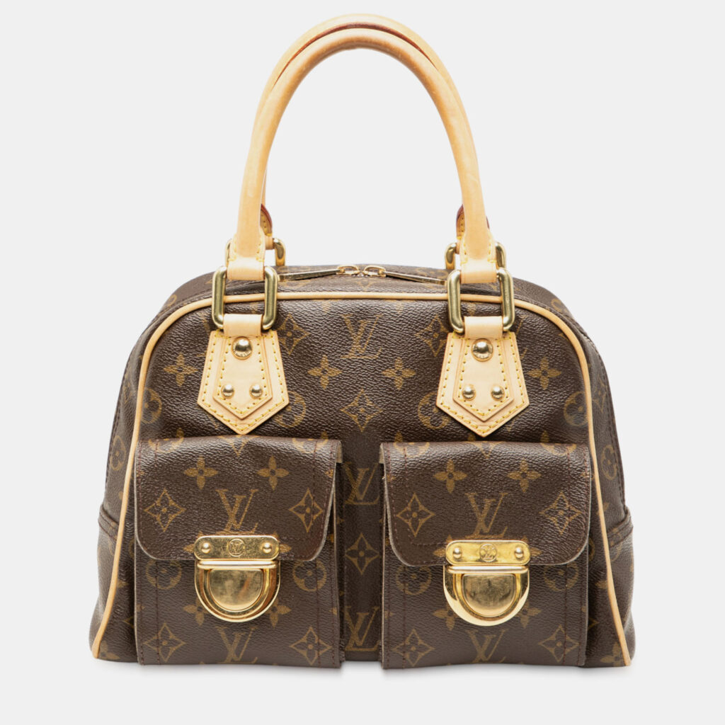 Louis Vuitton Manhattan PM Monogram Canvas Satchel Bag Louis Vuitton Manhattan PM Monogram Canvas Satchel Bag