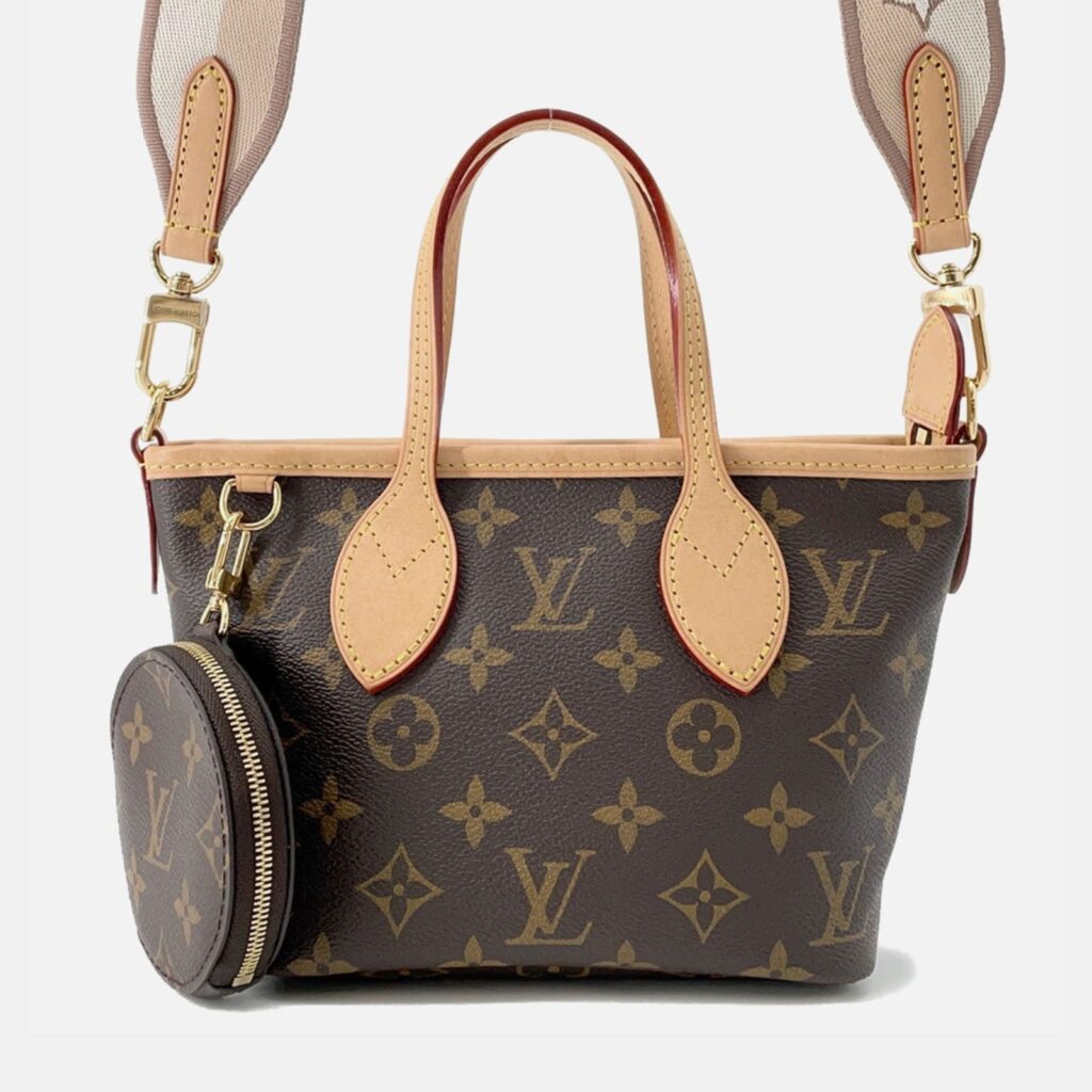 Louis Vuitton Neverfull BB Beige Monogram Canvas Tote Bag