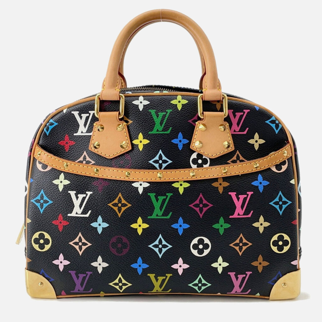 Louis Vuitton Trouville Black, Beige, Multicolor Monogram Multicolor Canvas Top Handle Bag