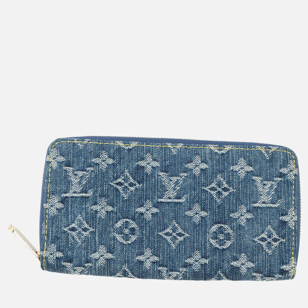 Louis Vuitton Zippy Blue Monogram Denim Wallet