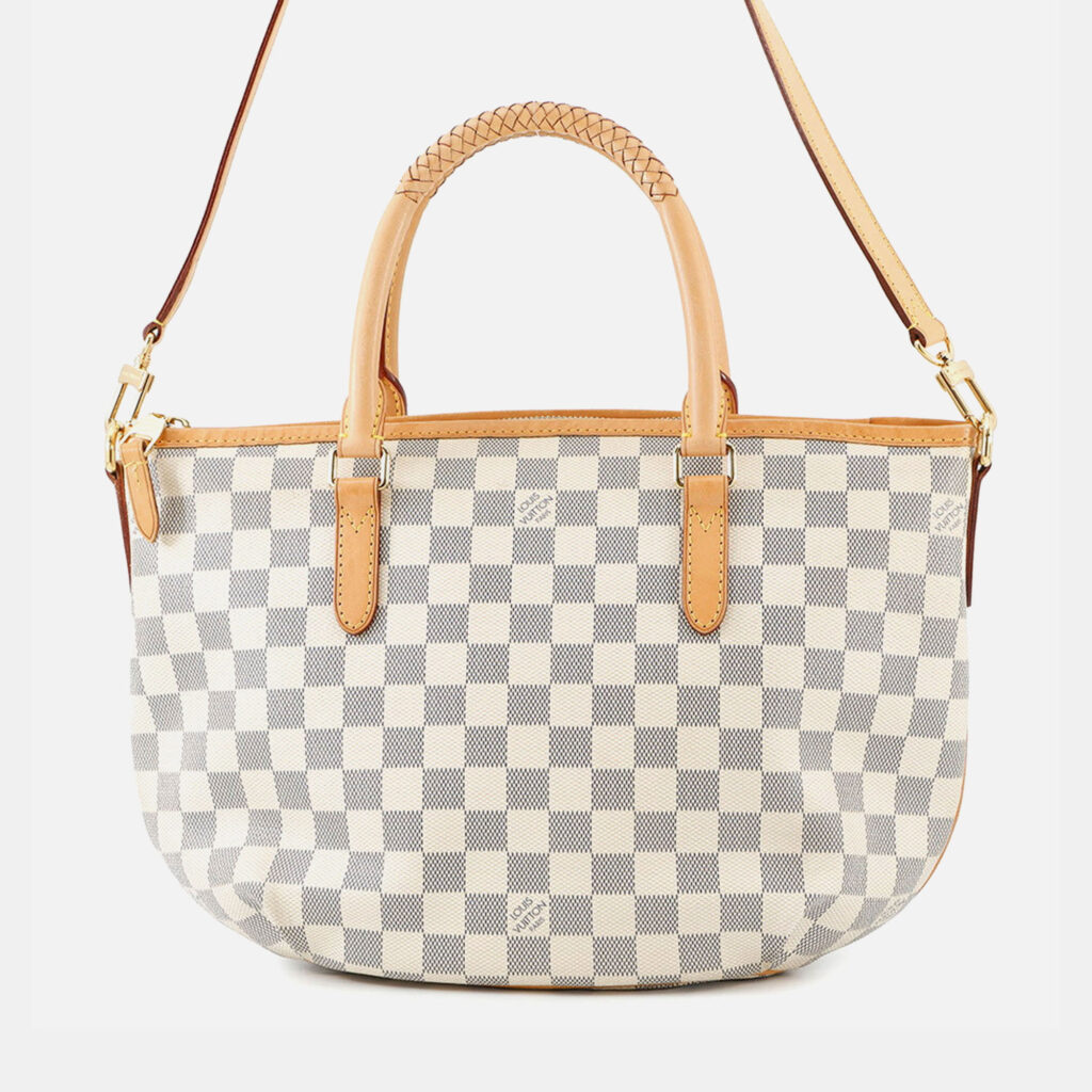 Louis Vuitton Riviera PM Beige Damier Azur Coated Canvas Top Handle Bag