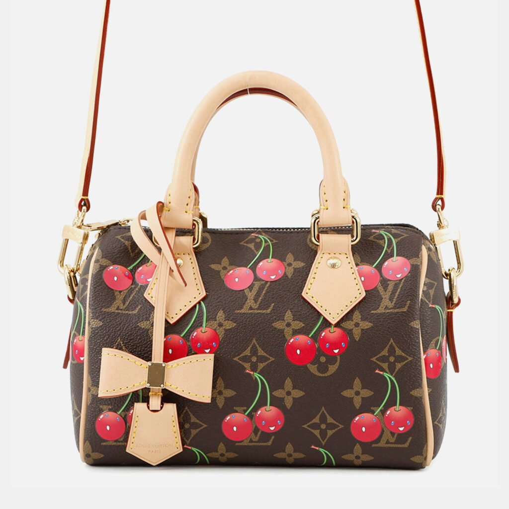 Louis Vuitton Speedy Bandouliere 20 Red Monogram Canvas Top Handle Bag Louis Vuitton Speedy Bandouliere 20 Red Monogram Canvas Top Handle Bag