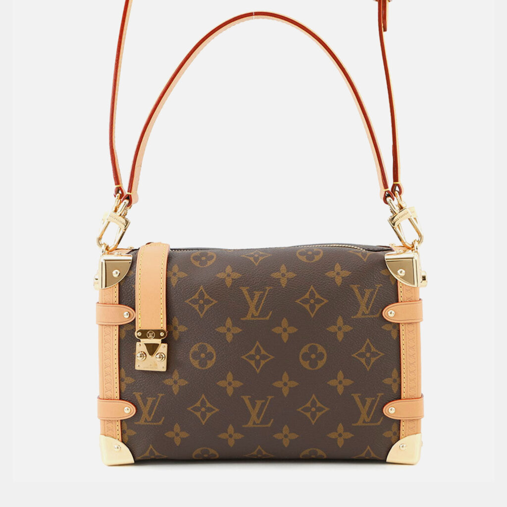 Louis Vuitton Side Trunk MM Brown Monogram Canvas Crossbody Bag Louis Vuitton Side Trunk MM Brown Monogram Canvas Crossbody Bag