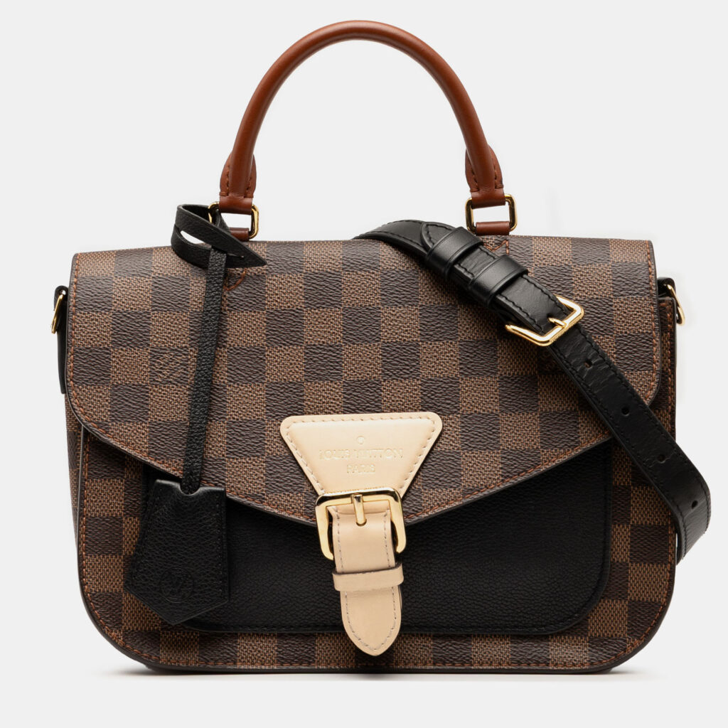 Louis Vuitton Beaumarchais Damier Ebene Coated Canvas Top Handle Bag Louis Vuitton Beaumarchais Damier Ebene Coated Canvas Top Handle Bag