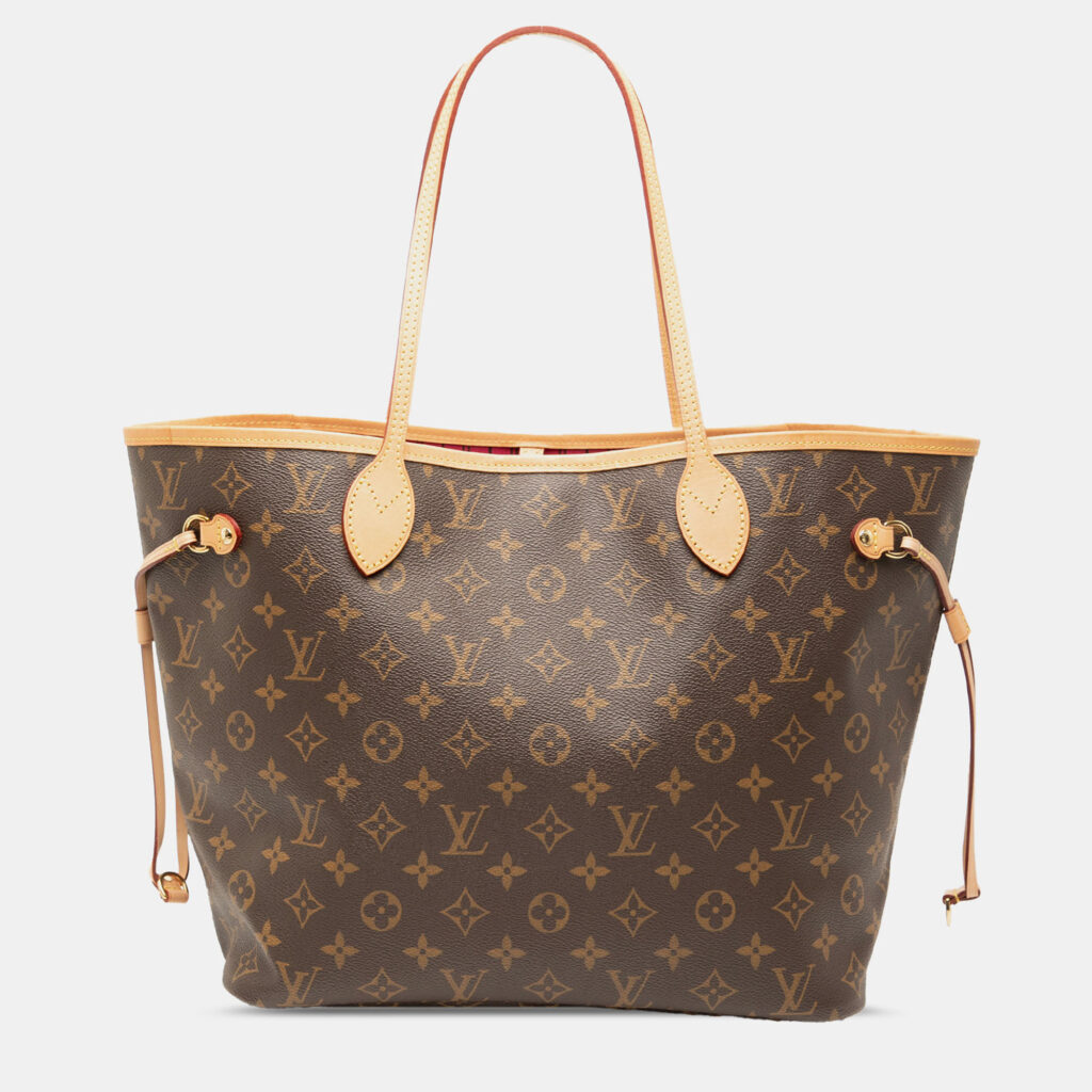 luxury-women-louis-vuitton-used-handbags-p1241720-001-1.jpg Louis Vuitton Neverfull MM Brown Monogram Canvas Tote Bag