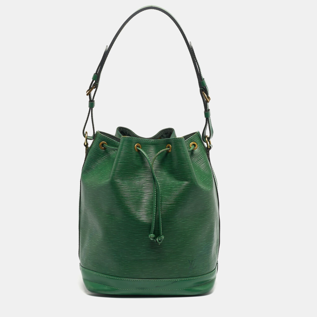 luxury-women-louis-vuitton-used-handbags-p1241768-005-1.jpg Louis Vuitton Borneo Green Epi Leather Noe Bag