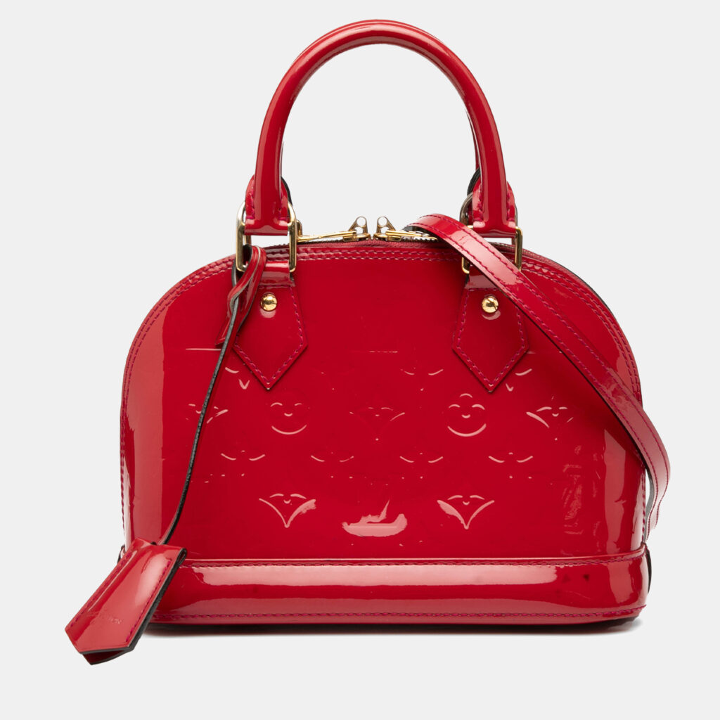 Louis Vuitton Alma BB Monogram Vernis Patent Leather Top Handle Bag Louis Vuitton Alma BB Monogram Vernis Patent Leather Top Handle Bag