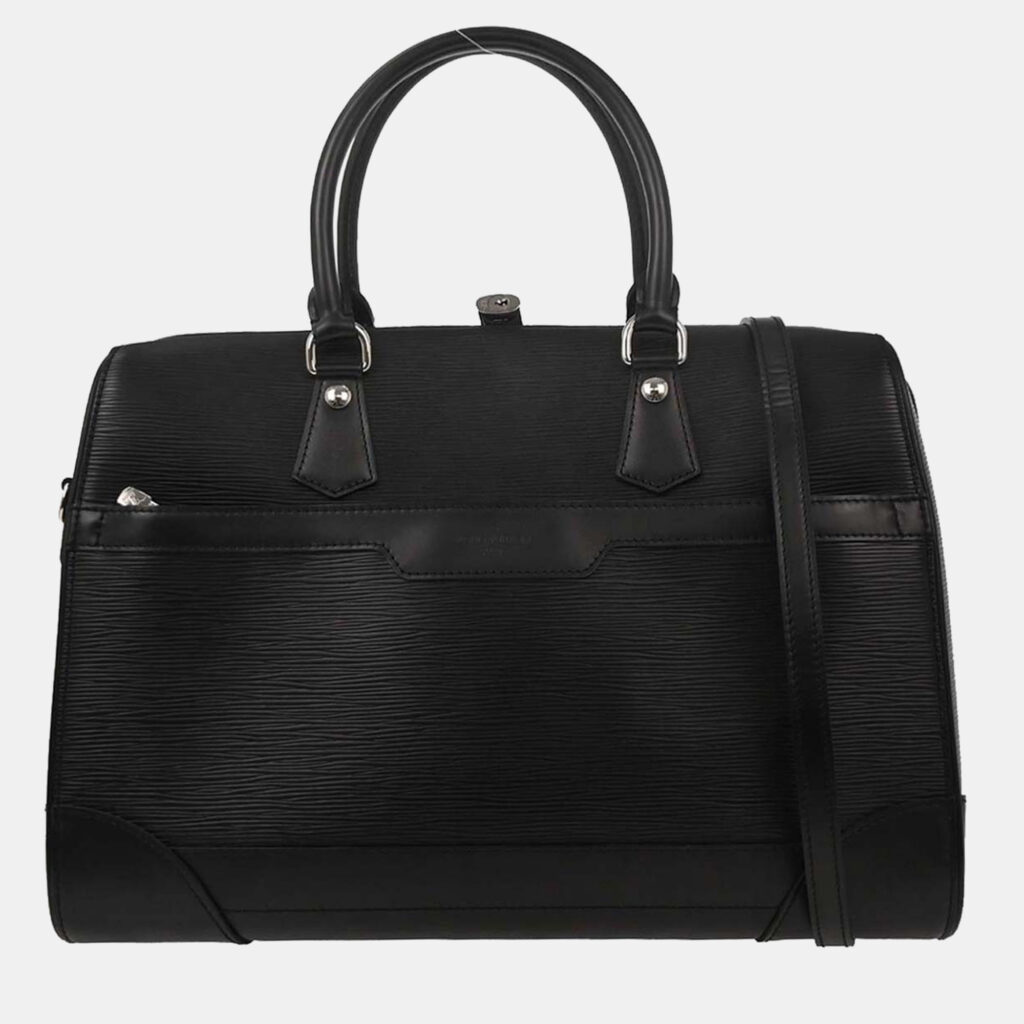 Louis Vuitton Sac De Ville Black Epi Leather Top Handle Bag Louis Vuitton Sac De Ville Black Epi Leather Top Handle Bag