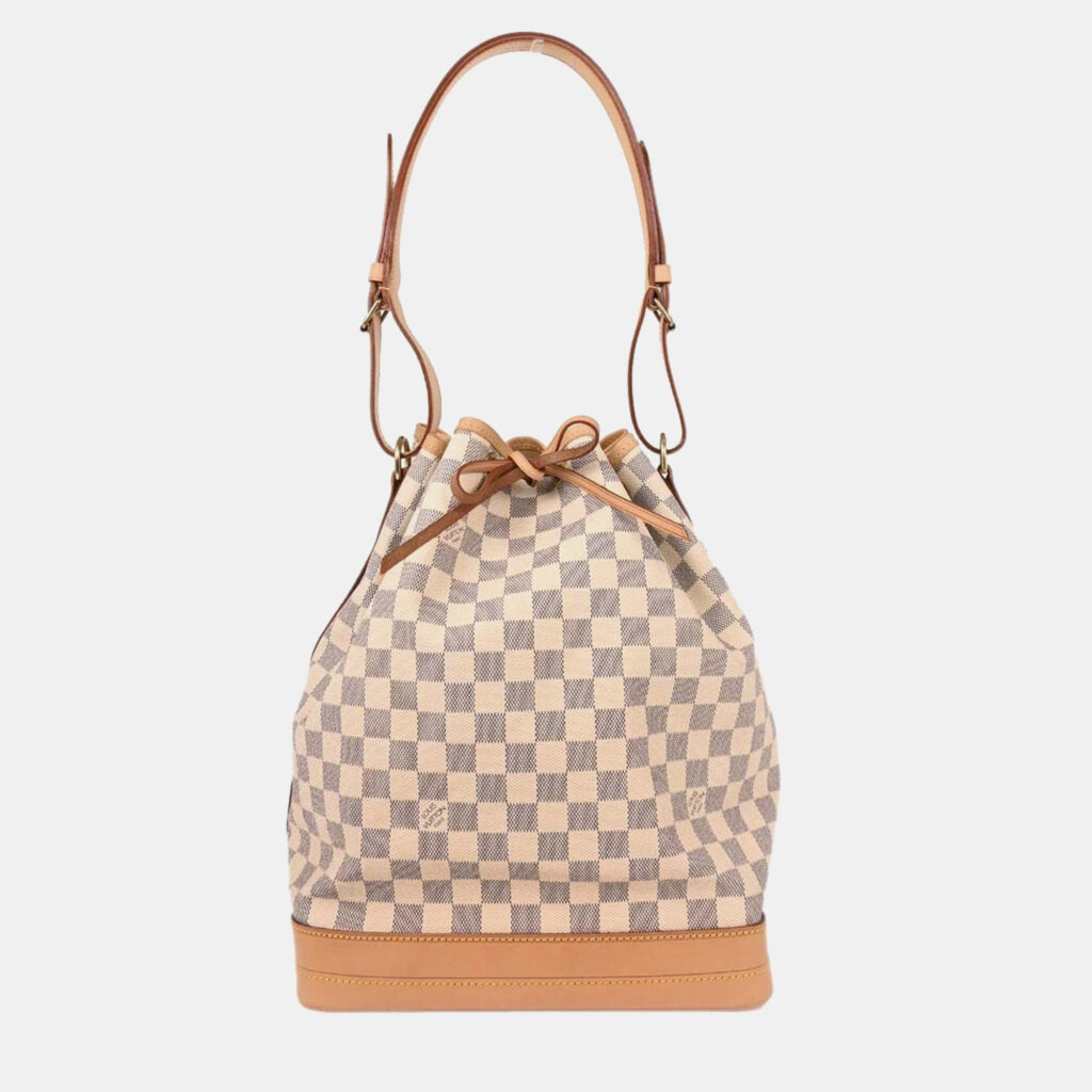 Louis Vuitton Damier Azur Noe Coated Canvas Shoulder Bag Louis Vuitton Damier Azur Noe Coated Canvas Shoulder Bag