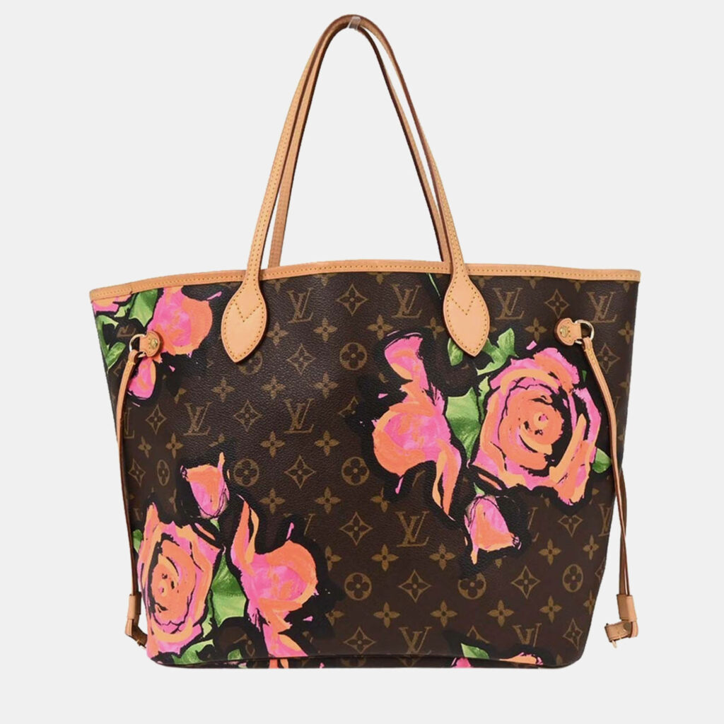 luxury-women-louis-vuitton-used-handbags-p1242109-009.jpeg Louis Vuitton Neverfull MM Pink Monogram Coated Canvas Tote Bag