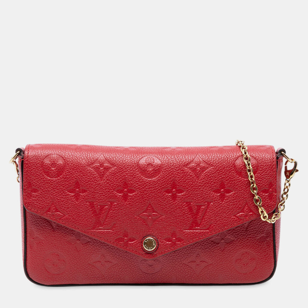 Louis Vuitton Pochette Felicie Monogram Empreinte Leather Wallet on Chain