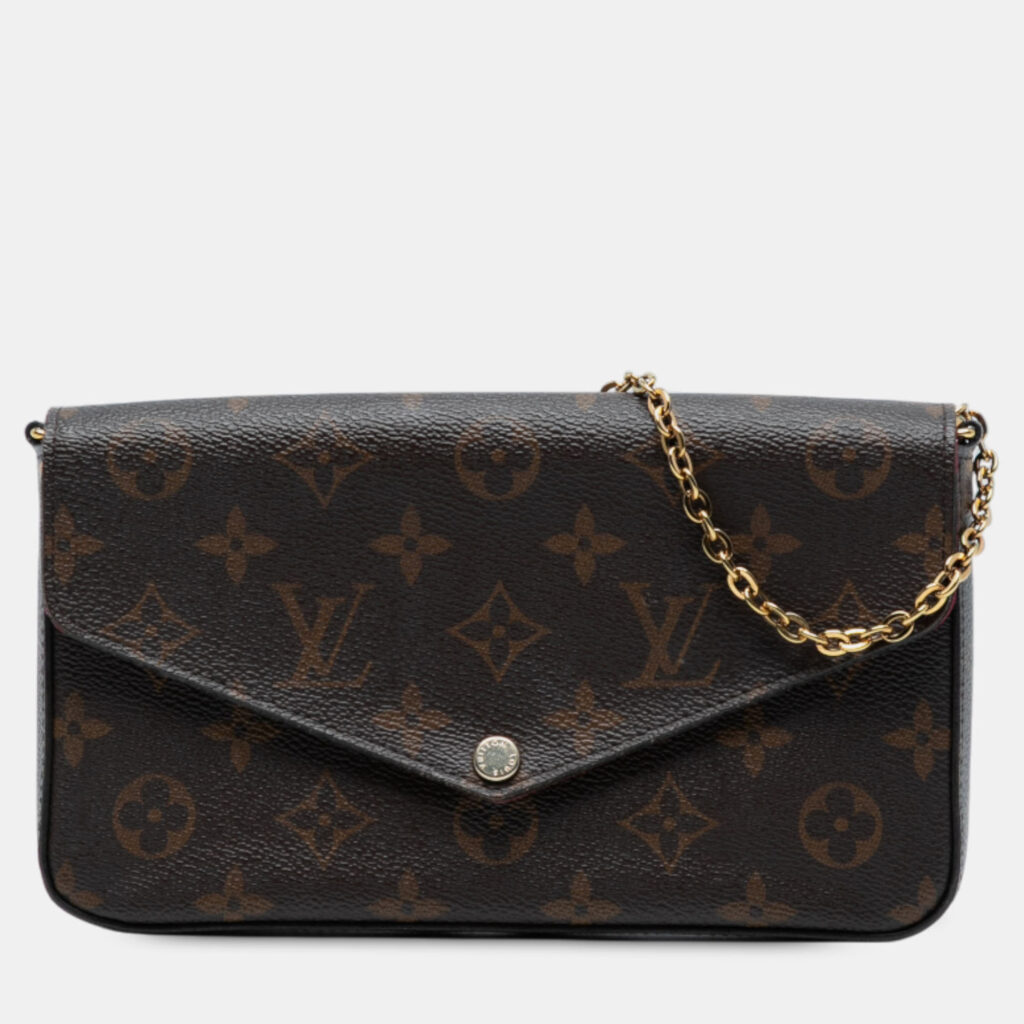 Louis Vuitton Monogram Brown Monogram Canvas Wallet on Chain Louis Vuitton Monogram Brown Monogram Canvas Wallet on Chain