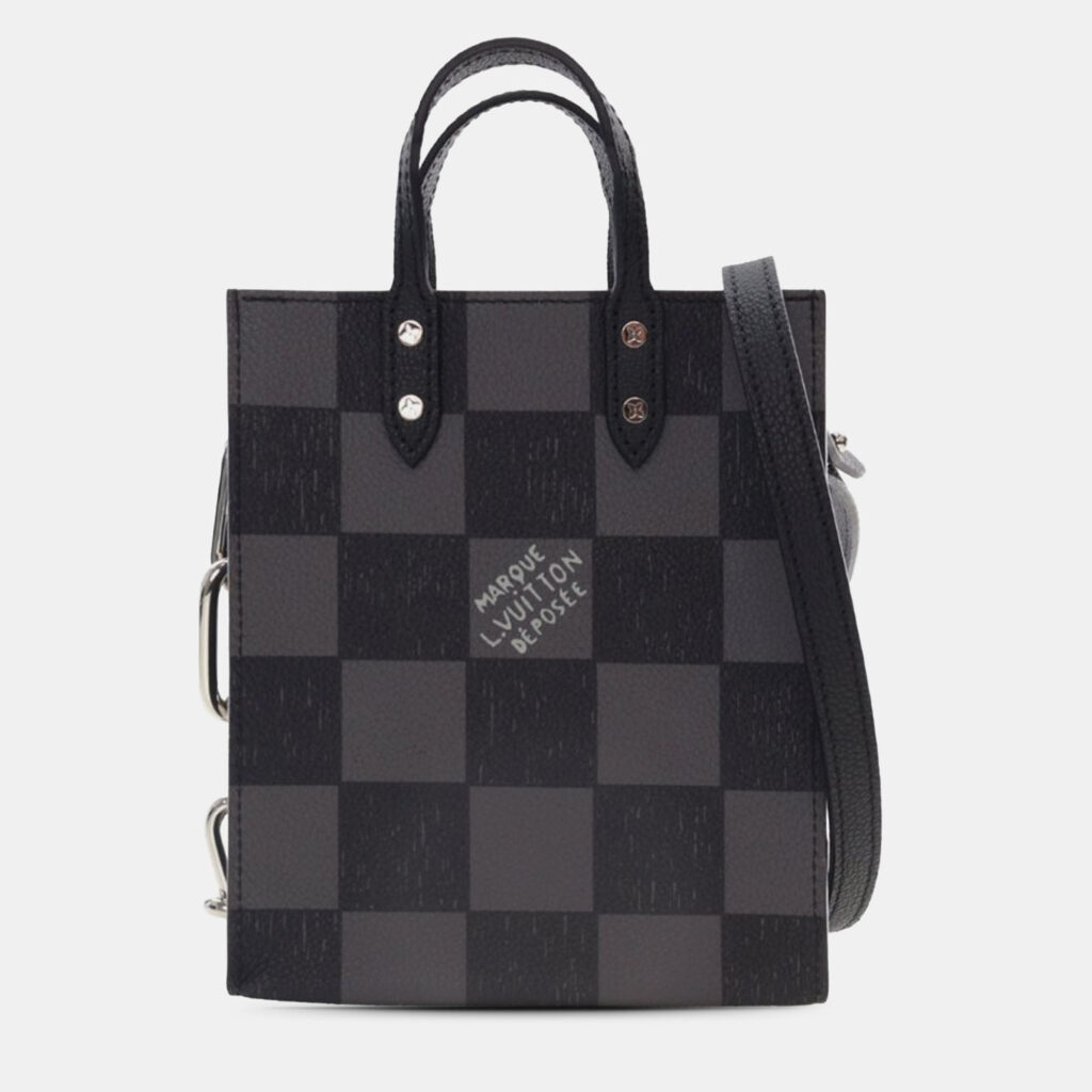 Louis Vuitton Sac Plat XS Damier Canvas Tote Bag Louis Vuitton Sac Plat XS Damier Canvas Tote Bag
