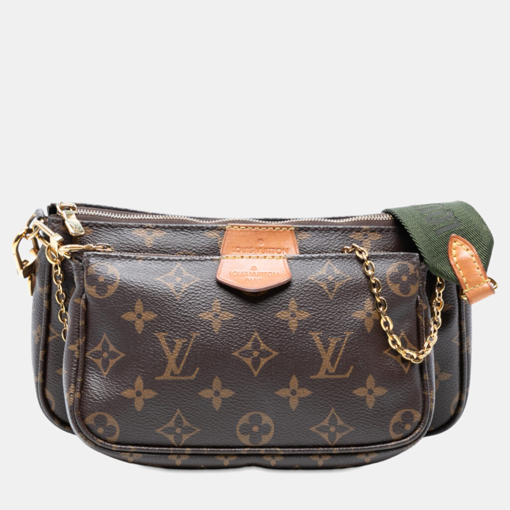 luxury-women-louis-vuitton-used-handbags-p1242441-002-1.jpg Louis Vuitton Multi Pochette Accessoires Brown Monogram Canvas Crossbody Bag