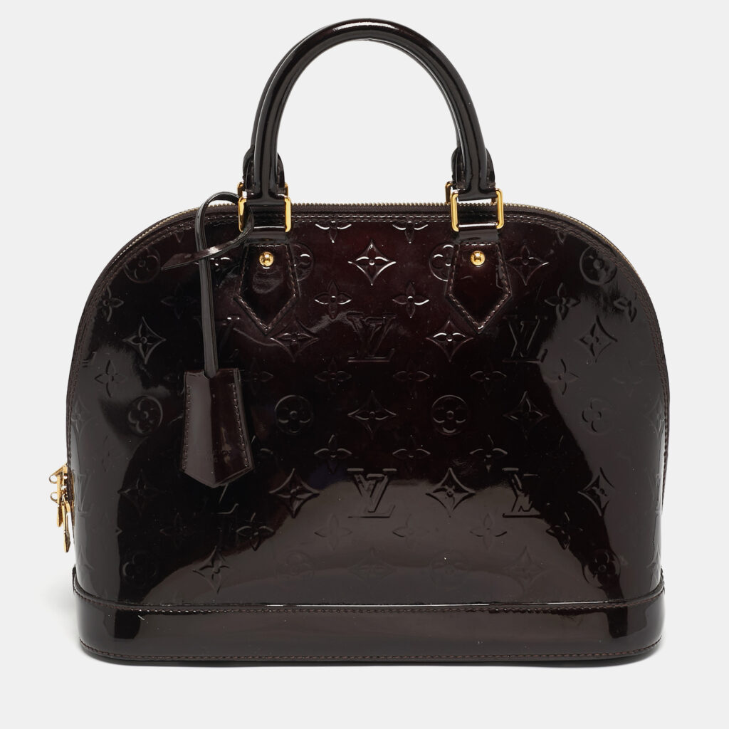 Louis Vuitton Amarante Monogram Vernis Alma PM Bag Louis Vuitton Amarante Monogram Vernis Alma PM Bag