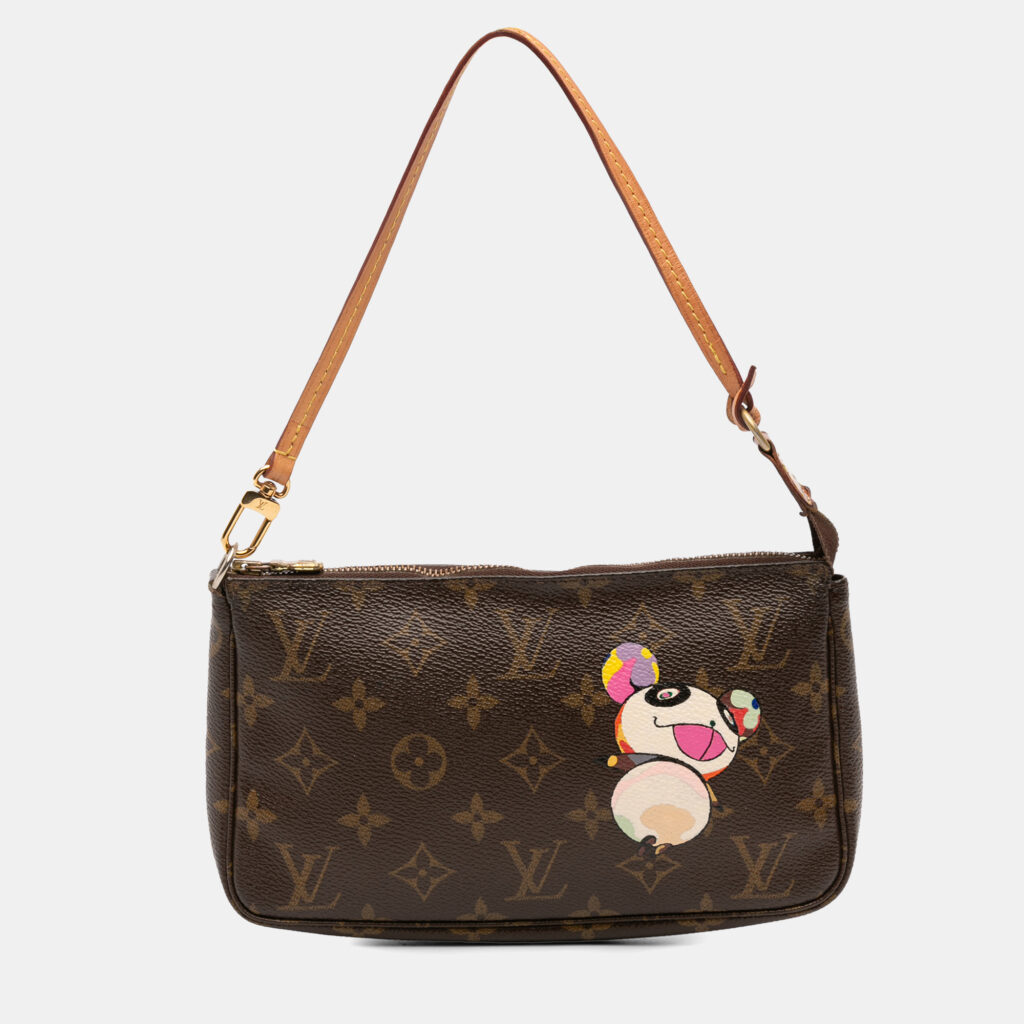 Louis Vuitton Brown Takashi Murakami Monogram Panda Pochette Accessoires Louis Vuitton Brown Takashi Murakami Monogram Panda Pochette Accessoires