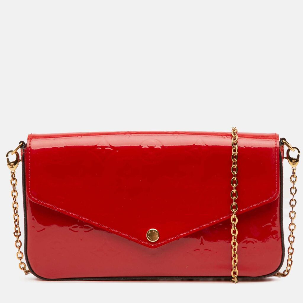luxury-women-louis-vuitton-used-handbags-p1244646-011.jpg Louis Vuitton Red Monogram Vernis Pochette Felicie