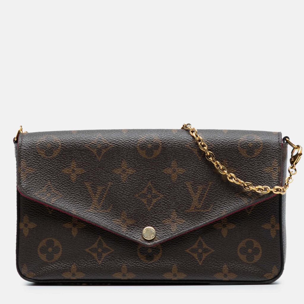 Louis Vuitton Brown Monogram Pochette Felicie Louis Vuitton Brown Monogram Pochette Felicie