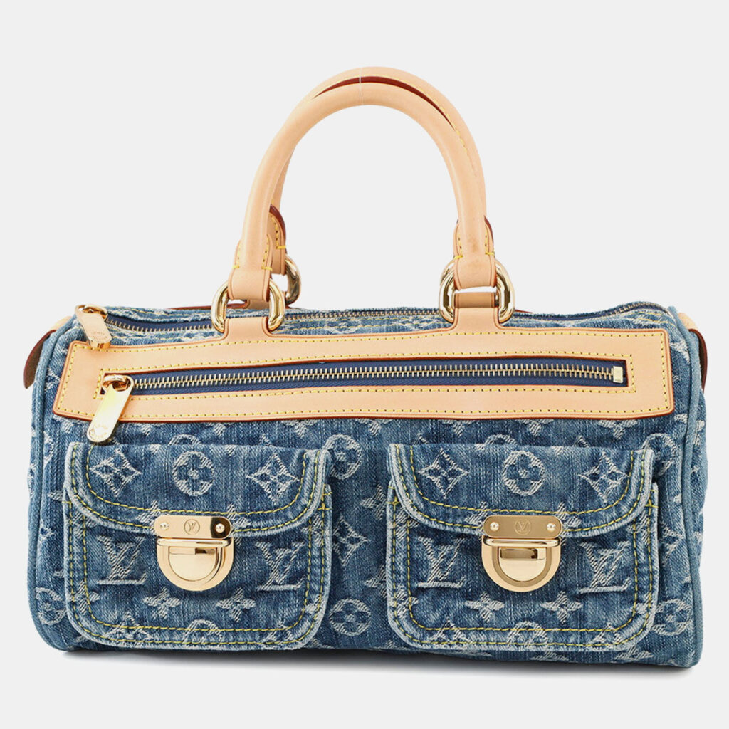 Louis Vuitton Neo Speedy Blue/Yellow Monogram Denim