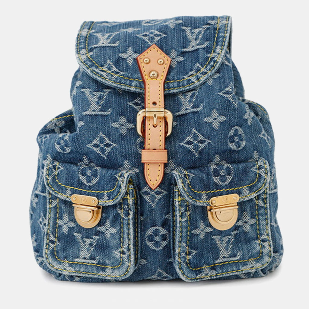 Louis Vuitton Sac Ad Blue/Yellow Monogram Denim Size Pm Louis Vuitton Sac Ad Blue/Yellow Monogram Denim Size Pm