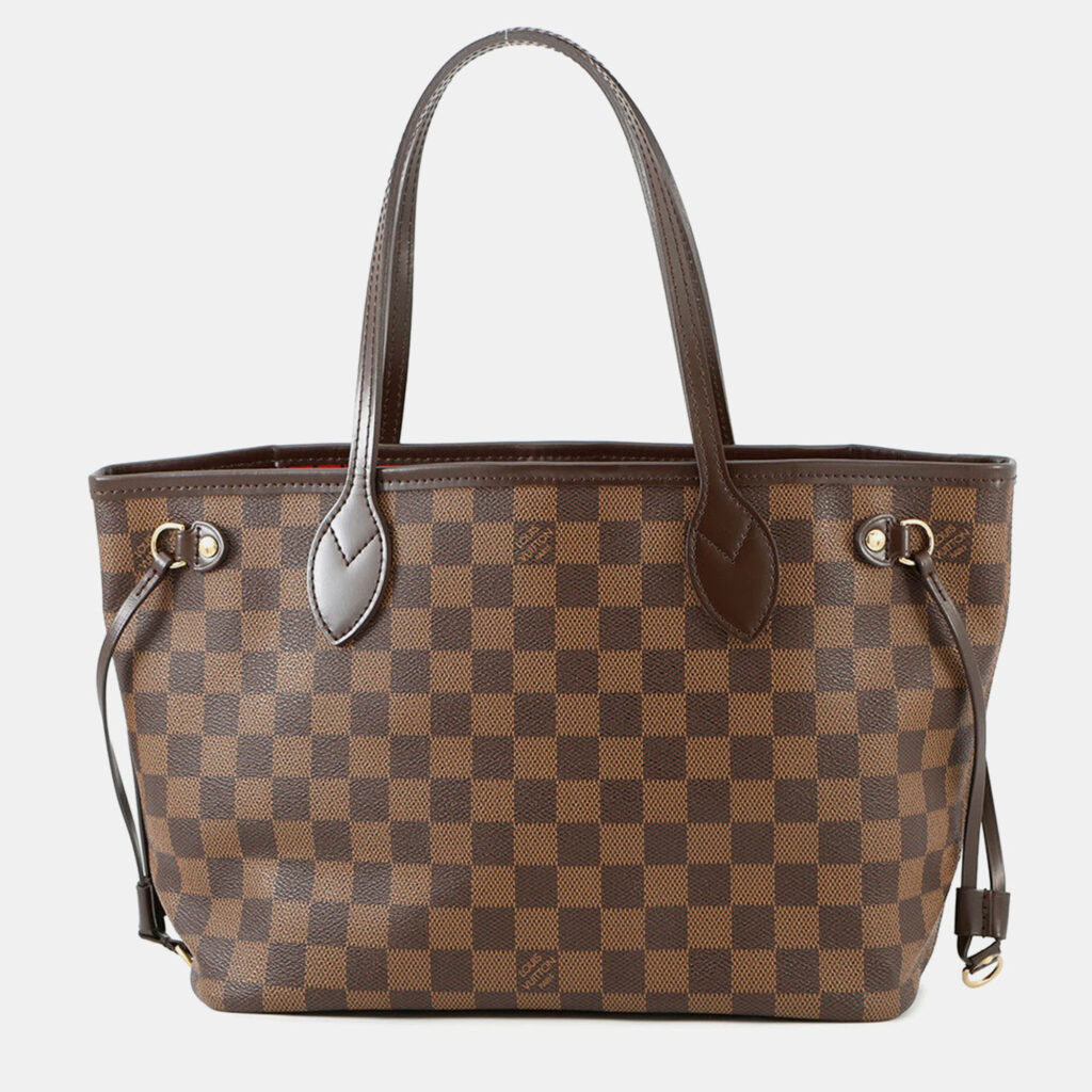 Louis Vuitton Neverfull Brown/Red Damier Ebene Canvas Size Pm