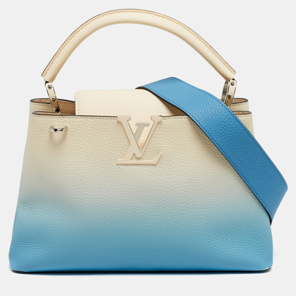 Louis Vuitton Ombre Blue Leather Capucines PM Bag Louis Vuitton Ombre Blue Leather Capucines PM Bag