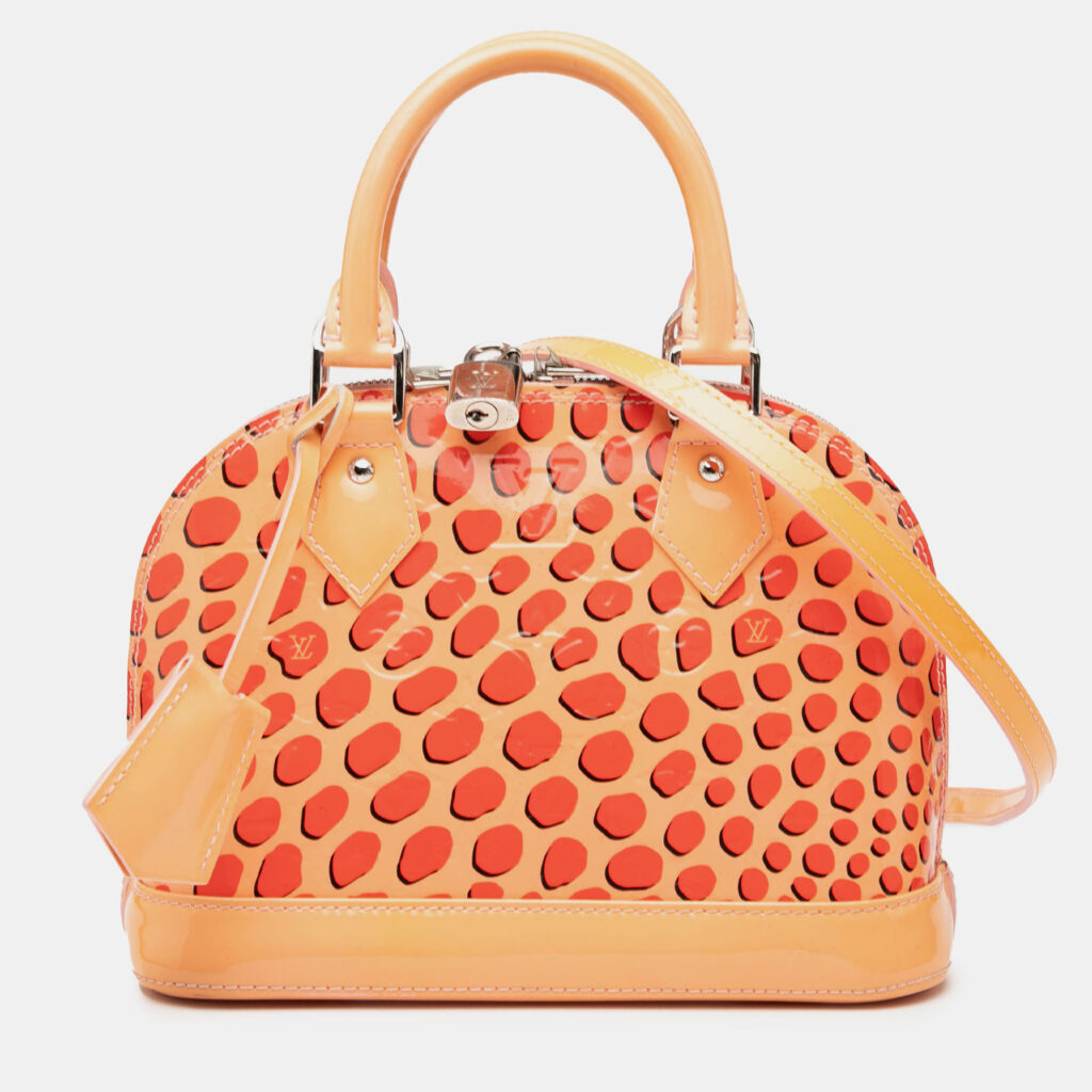 Louis Vuitton Orange Monogram Vernis Jungle Dots Alma BB Louis Vuitton Orange Monogram Vernis Jungle Dots Alma BB
