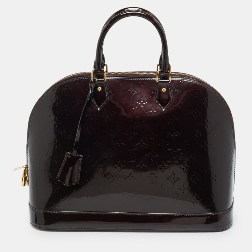 Louis Vuitton Alma GM Amarante Monogram Vernis Bag Louis Vuitton Alma GM Amarante Monogram Vernis Bag