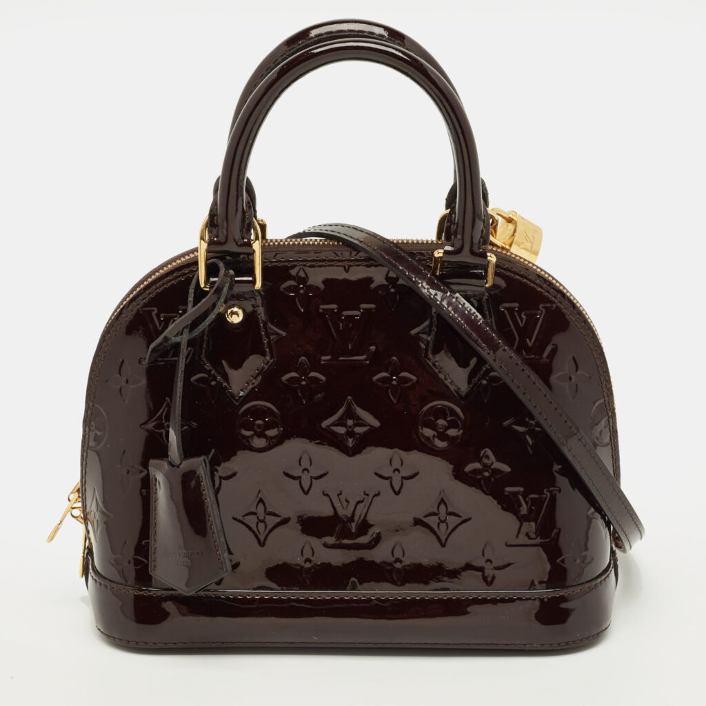 Louis Vuitton Alma BB Amarante Monogram Vernis Satchel Louis Vuitton Alma BB Amarante Monogram Vernis Satchel