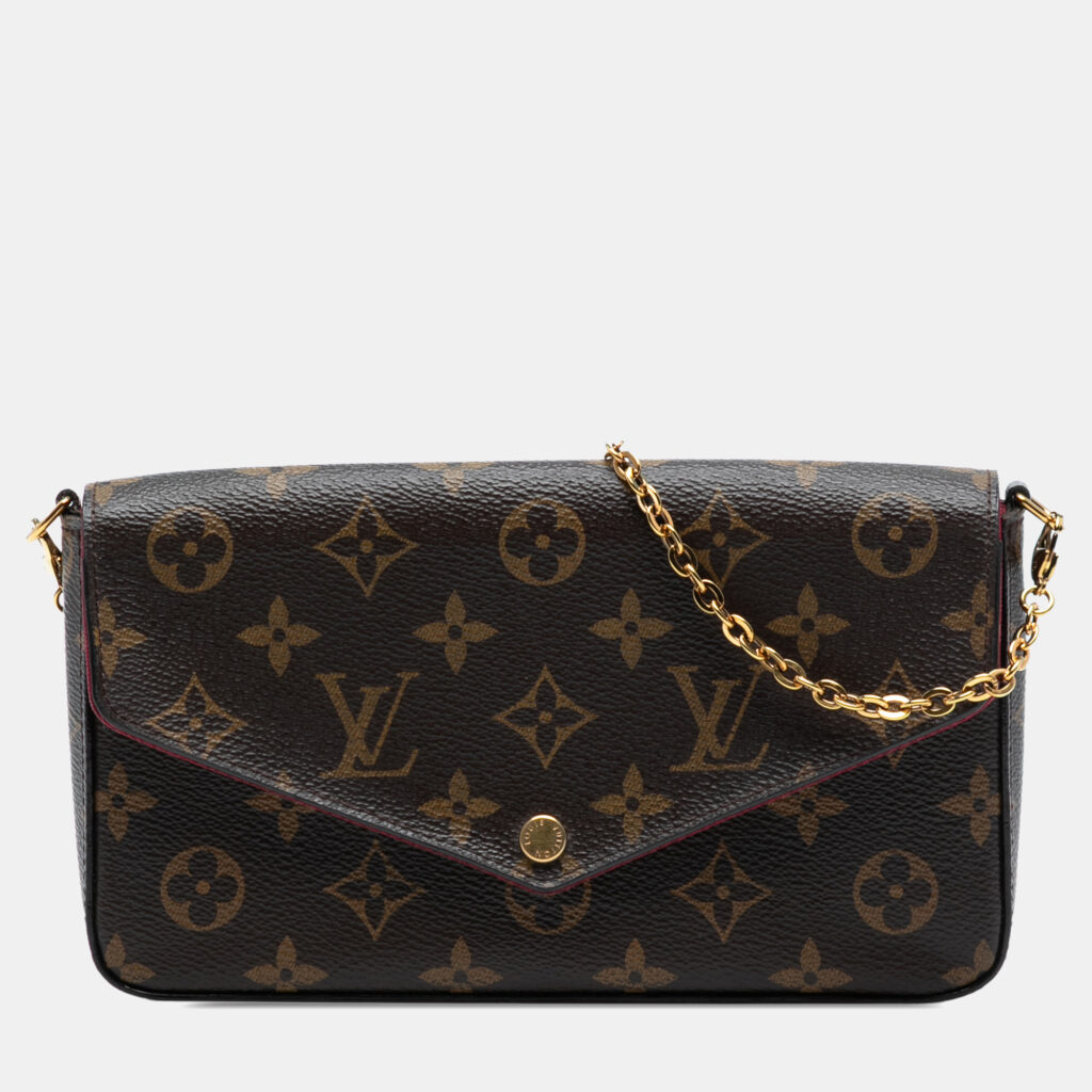 luxury-women-louis-vuitton-used-handbags-p1246361-007.jpg Louis Vuitton Brown Monogram Pochette Felicie