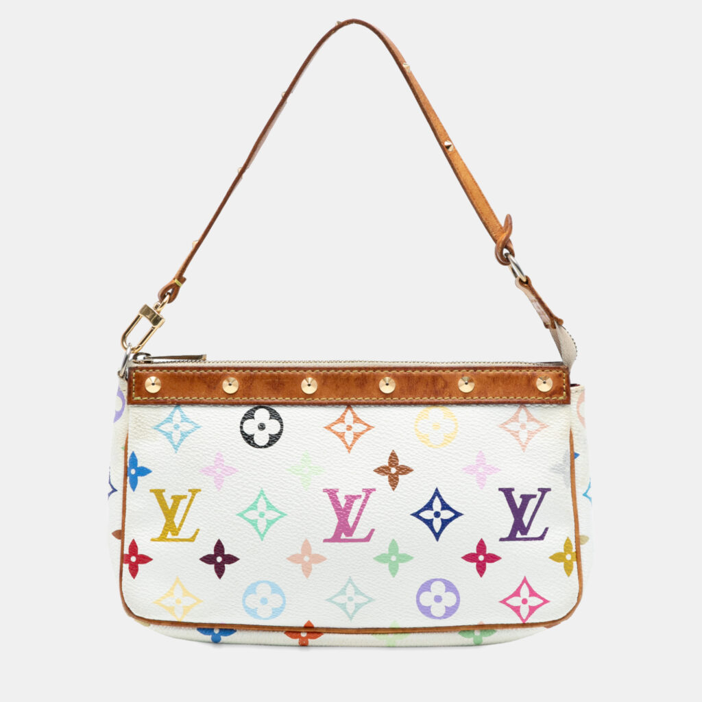 Louis Vuitton White Monogram Multicolore Pochette Accessoires