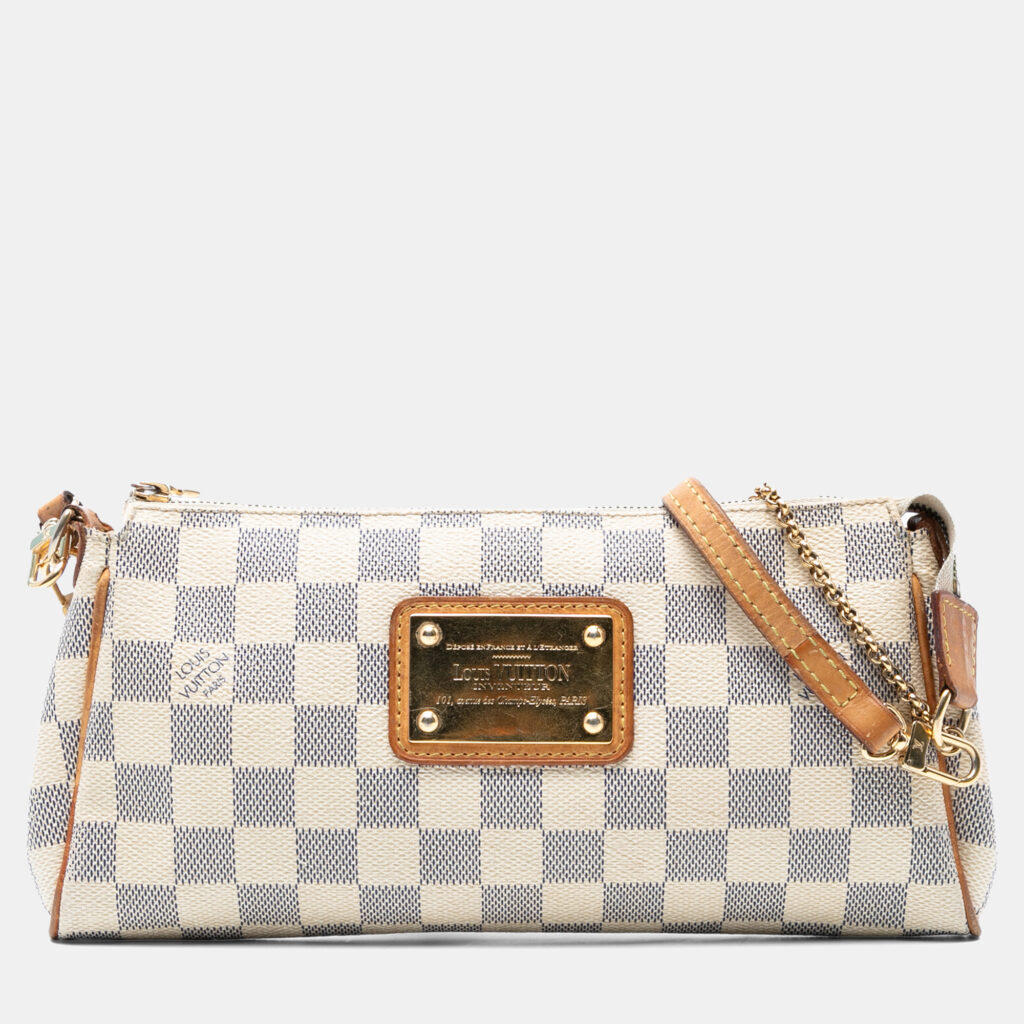 Louis Vuitton White Damier Azur Eva Bag Louis Vuitton White Damier Azur Eva Bag