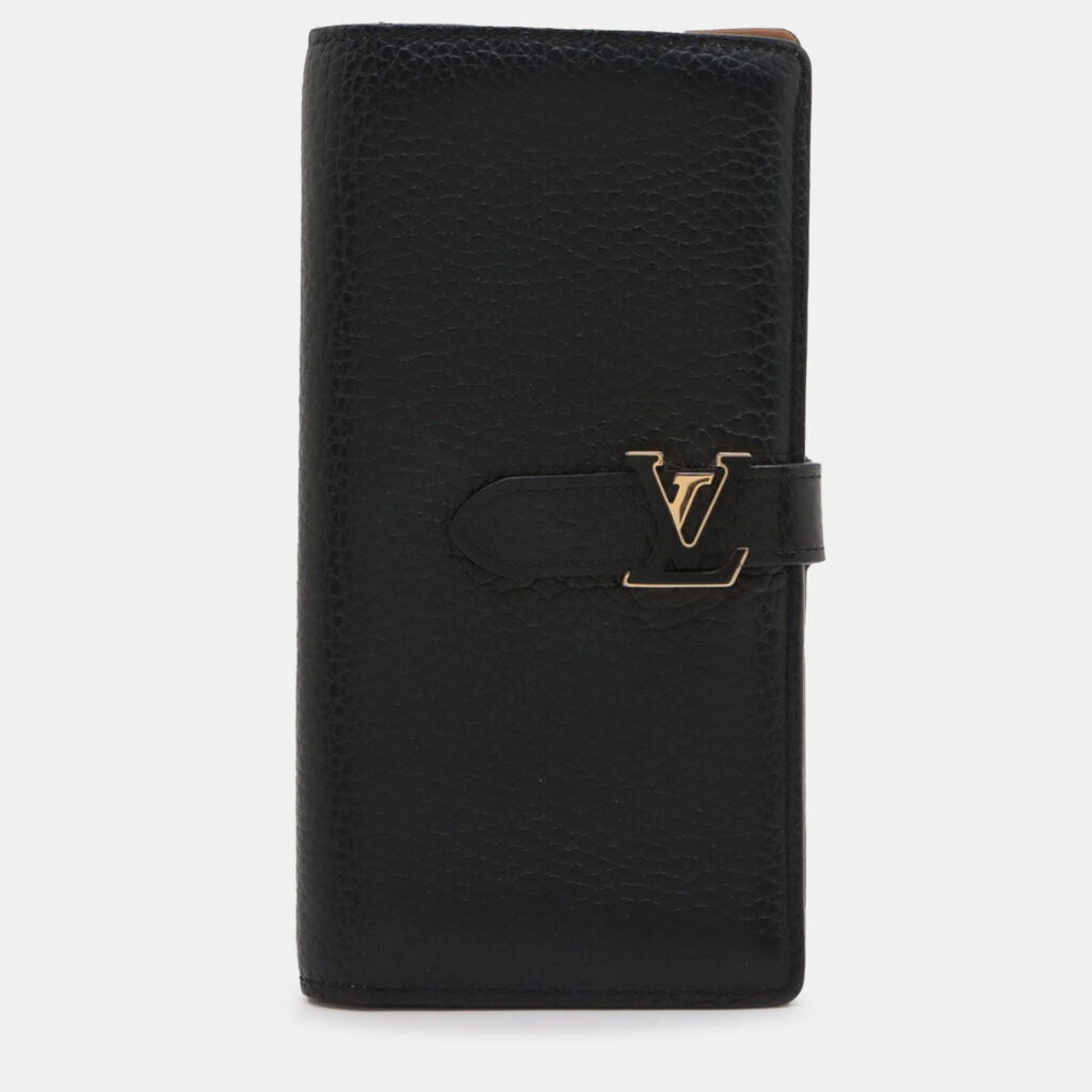 luxury-women-louis-vuitton-used-handbags-p1247076-001-1.jpg Louis Vuitton Black Taurillon Capucine Vertical Wallet