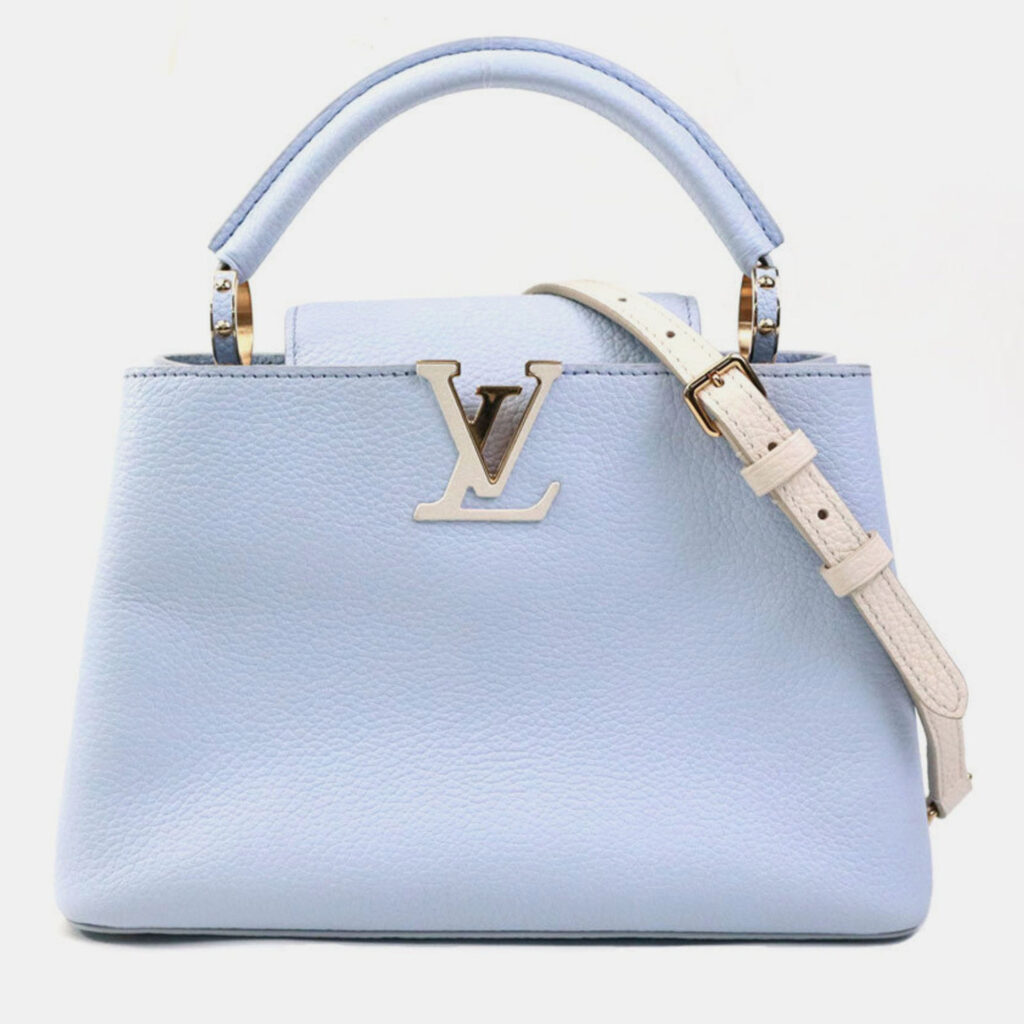 Louis Vuitton Handbag Shoulder Bag Capucines Bb Leather Light Purple X Ivory